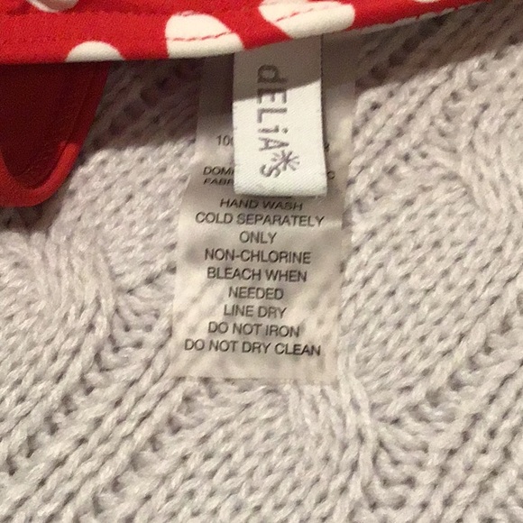 Delia’s Red and White Polka dot bikini top - Picture 2 of 3